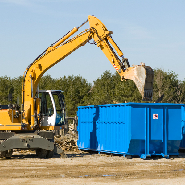 can i rent a residential dumpster for a construction project in Hamburg IA